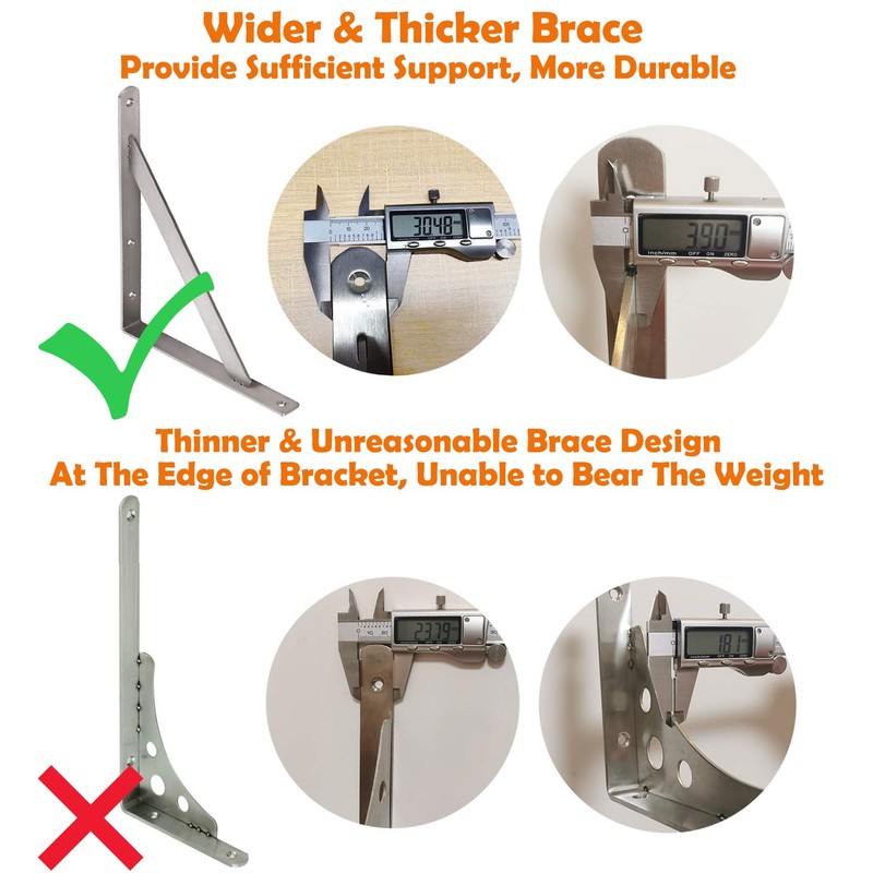 CLT Shelf Bracket 18” x 12" Max Load: 550 lb
