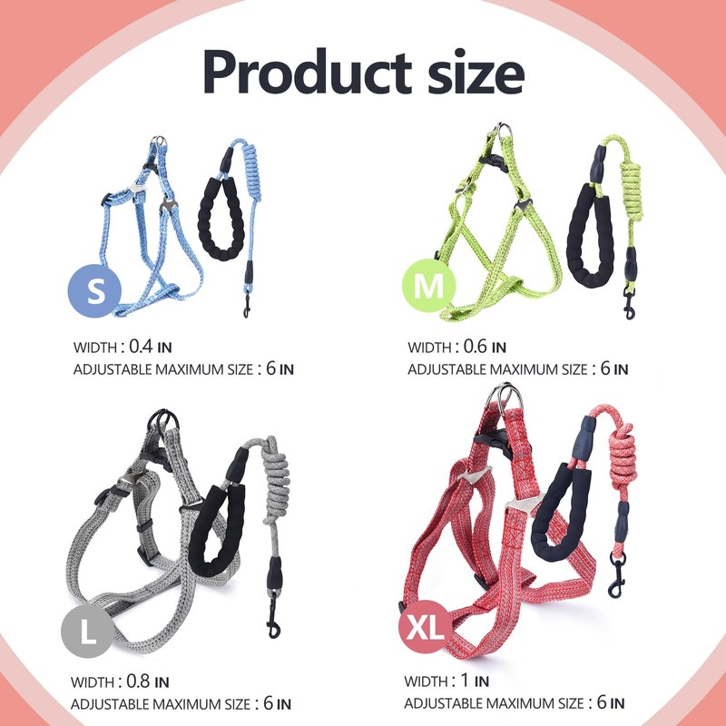 Mini Pig Harness, Adjustable Small Pig Harness with Leash Infinity