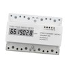 3 Phase Energy Meter DIN Rail Mount Electricity Usage Monitor