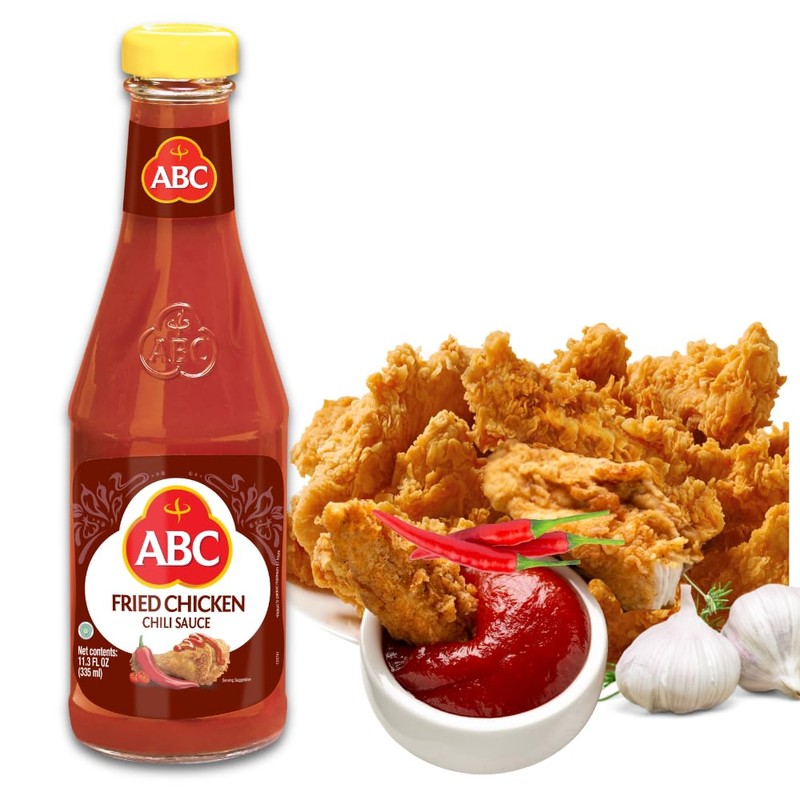 ABC Fried Chicken Chili Sauce, 11.3 Oz, Spicy Sriracha Style