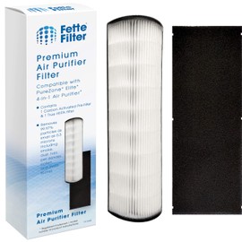 Fette Filter - PEAIRTWR True HEPA Replacement Filter PETWRFIL For Pure Enrichment PureZone Elite 4-IN-1 Tower Air Purifier PEAIRTWR (HEPA + 1-PreFilter, 1 PK)