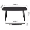 WOHOMO Folding Coffee Table Small Black Coffee Tables for Living