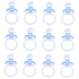 Gatuida 20Pcs Shower Pacifier Decor Mini Transparent Pacifiers for Party Favors Games Decorations for Shower Celebrations and Keepsakes