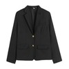 NOLCCTN Women's Uniform, School Jacket, Blazer, Plain, Regular Type, Student,