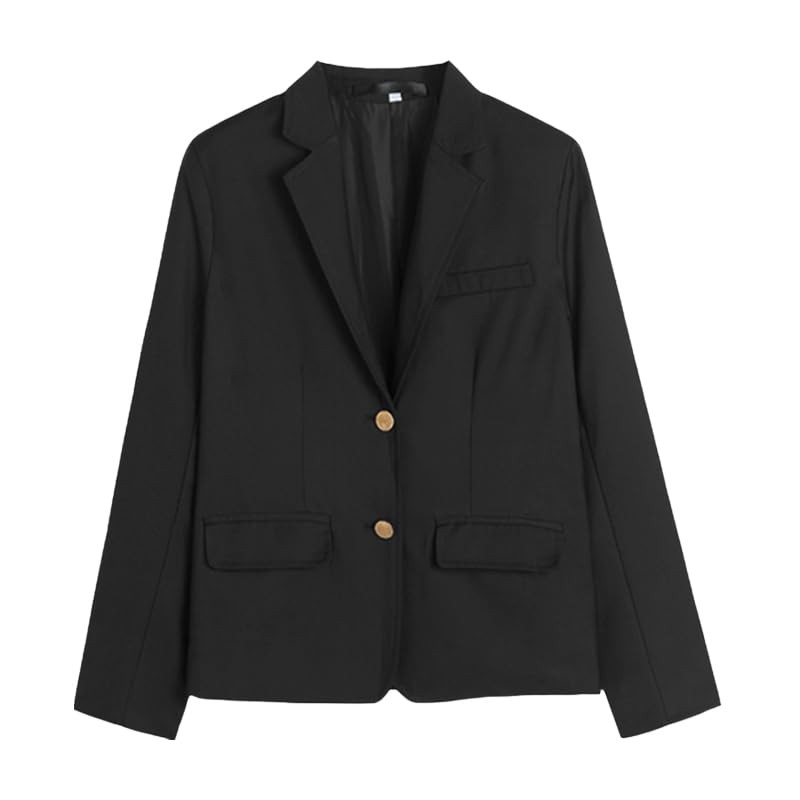NOLCCTN Women's Uniform, School Jacket, Blazer, Plain, Regular Type, Student,