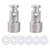 2 Pcs Universal Replacement Floater Valve with 6 Pcs Silicone