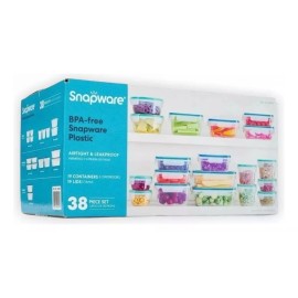 Snapware, Recipientes De Plástico C/tapa 38 Pz Importado!