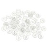 HARFINGTON 50pcs 20L White Round Sewing Buttons 12.5mm 1/2" Resin
