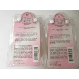 Revlon 2-Pk Street Wear Double Scoop Lip Gloss + Glitter LIMEALICIOUS Stocking Stuffer!