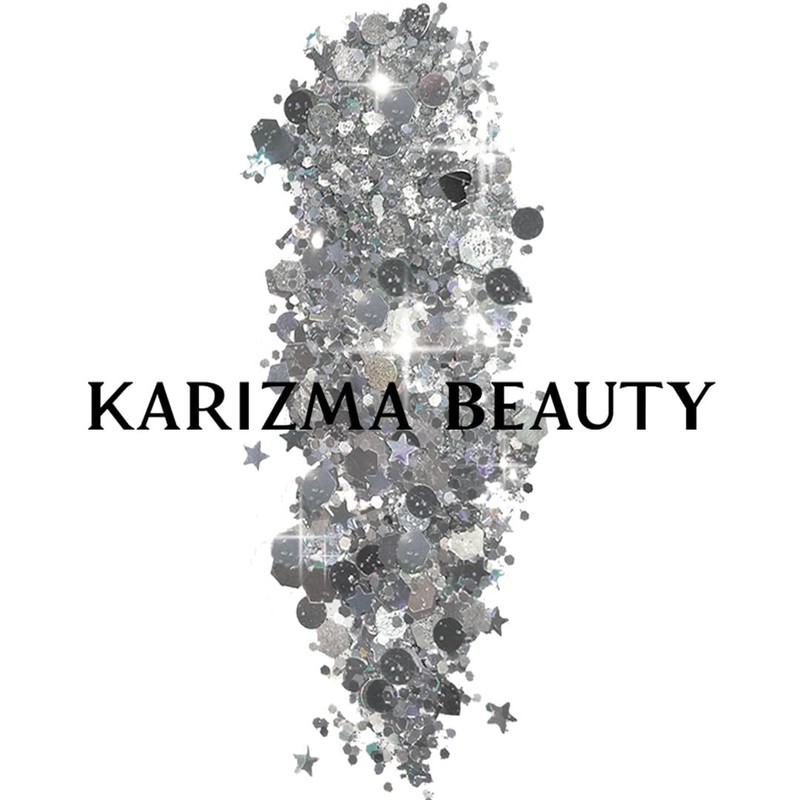 Platinum Biodegradable Chunky Glitter // Karizma Beauty Silver Face Glitter