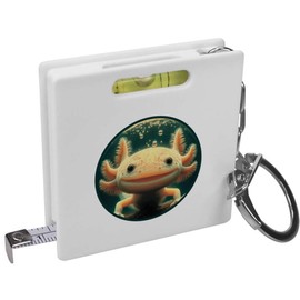 'Smiling Axolotl' Keyring Tape Measure/Spirit Level Tool (KM00041709)