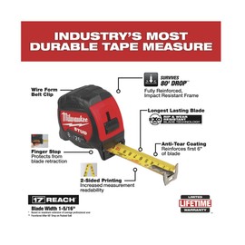 Milwaukee 8m/26ft. Stud Tape Measure