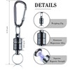 SAMIQU Quick Release Keychain,Super Strong Magnetic Key Holder for Car