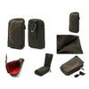DFV mobile - Multi-Functional Vertical Stripes Nylon Pouch Bag case