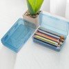 AIMALL Basic Transparent Plastic Pencil Case | Multifunctional Stationery Storage