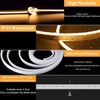 Lamomo LED Neon Lights, 12V Warm White Dimmable LED Strip