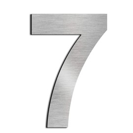 nanlyiau House Numbers door numbers stainless steel number Made of Solid 304 Stainless Steel Floating Appearance in Easy to Install 5in/12.5cm(Silver 5in7)