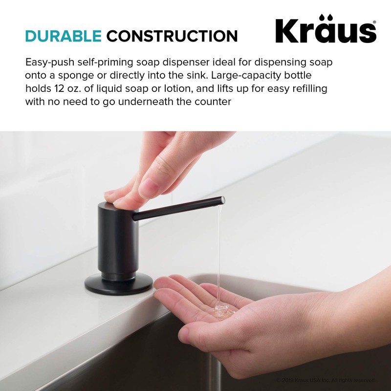 KRAUS Kitchen Soap and Lotion Dispenser in Chrome, KSD-41CH
