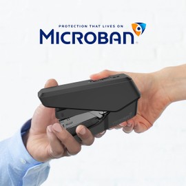 Fellowes LX860 EasyPress Half Strip One Touch Desk Stapler, 40 Sheet Capacity - Black