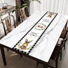Easter Table Runner Rabbit Tablecloth Table Cover Decor for Home