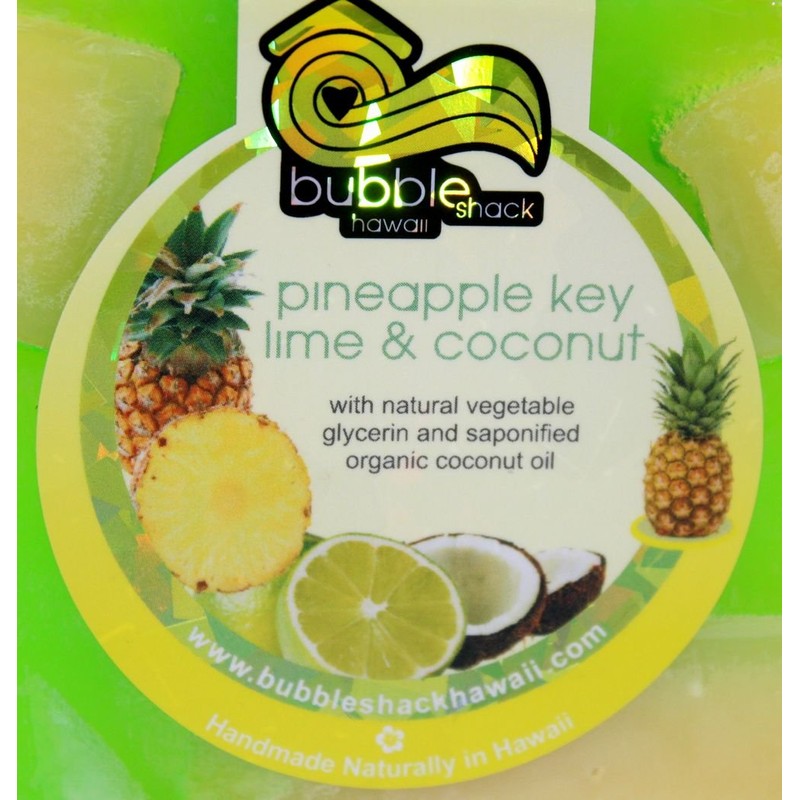 Hawaii Souvenirs, Hawaiian Goods, Bubble Shack, Pineapple, Chunk Soap, Lime