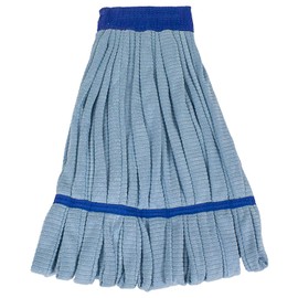 Cleanaide Microfiber Tube Mop Head | Industrial 400Grams | Super Absorbent Looped Ends | Blue