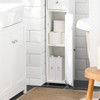 SoBuy Bathroom Narrow Storage Cabinet, Skinny Tall Unit with Adjustable