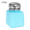 sourcing map 3pcs Solvent Alcohol Dispenser 100ml Push Down Dispenser