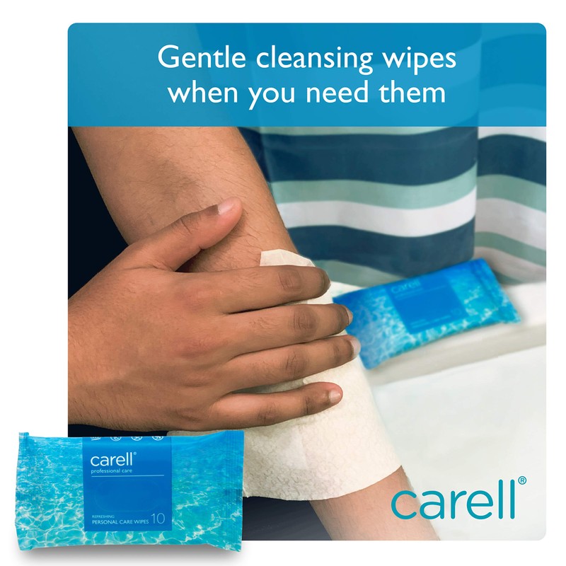 Carell Professional Care - Pack of 10 Wipes - Refreshing