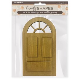 Stamperia - Crafty Shapes for Scrapbooks, Albums, Cards, and Bullet Journals, Decorate with Papers and Paint, Perfect for Hobbies, Crafts, and Gifting (Golden Harmony - Door) (4pcs)