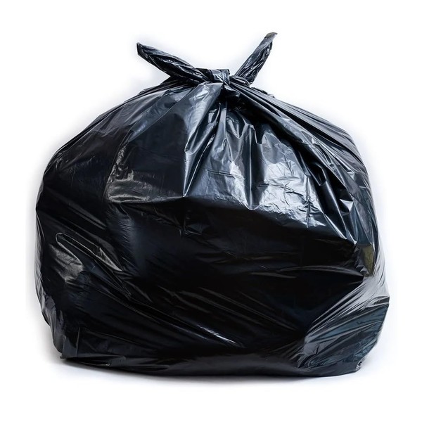 EcoQuality Strong Black Trash Bags 96 Gallon Wastebasket Receptacle Can