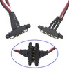 Vgoohobby 5Pcs 22cm Magnetic Snap-on JR Y Cable 1 Male