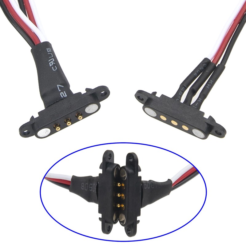 Vgoohobby 5Pcs 22cm Magnetic Snap-on JR Y Cable 1 Male
