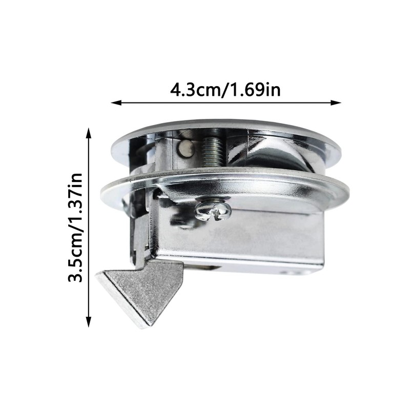 Prmape Stainless Steel Flush Pull Hatch Latch Slam Latch, Boat