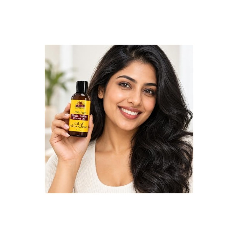 Okay Haitian Castor Oil, Black, 4 Ounce