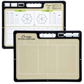 Champion Sports Xl Volleyball Coaches Dry Erase Board Portable Double Sided Game Planner