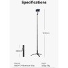 Universal Ulanzi MG-002 Magnetic Phone Selfie Stick Tripod for SmartPhone