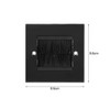 POFET 2 PCS Brush Wall Plate Cable Passthrough Wall Outlet,