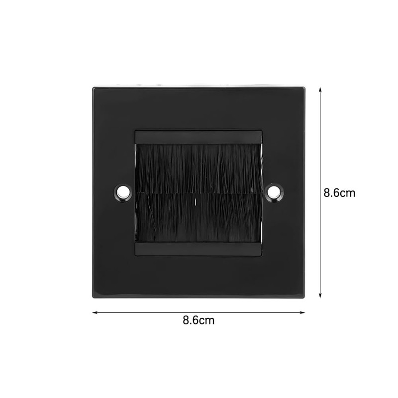 POFET 2 PCS Brush Wall Plate Cable Passthrough Wall Outlet,