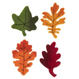 Fall Crafts Fall Leaves Felt Stickers for Crafts Autumn Fall Decor - 16 Pieces, Multicolor (5312731)