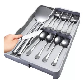 24x7 Organizador De Cubiertos Para Cajón 7 Compartimentos Cocina