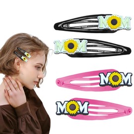 Mom Mother's Day Gift for Women Mother Mommy Mom Hair Barrettes for Mother Birthday Gifts for Mama Mommy Mother Day Gift from Daughter Son to Mom Hair Clip for Women Fine Thin Thick hair