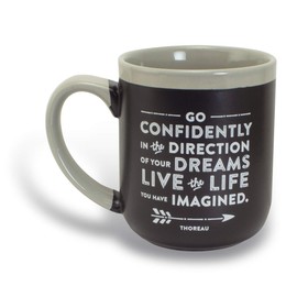 Abbey Gift Black (Abbey & CA Gift) 16oz Grey Dreams Contemporary Ceramic Graduation Mug, 16 oz