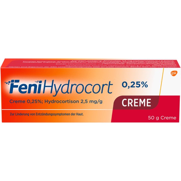 FeniHydrocort 0,25 % Creme bei Entzündungssymptomen der Haut, 50 g Cream