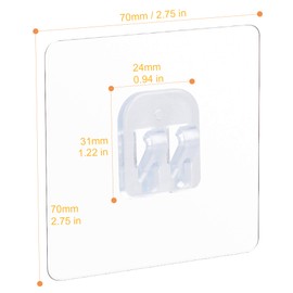 YeeBeny Corner Shower Caddy Adhesive Sticker Hook Mount for Shower Caddy Basket Bathroom Shelf Compatible with KINCMAX，SMARTAKE, JOMARTO, Flowmist, Nieifi, HapiRm, Odesign, Lovelers 4 pack