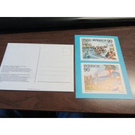 Sweden Scouting Stamps Postcard 1975     JF2