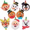 Baker Ross FX383 Christmas Character Bauble Decoration Kits - Pack