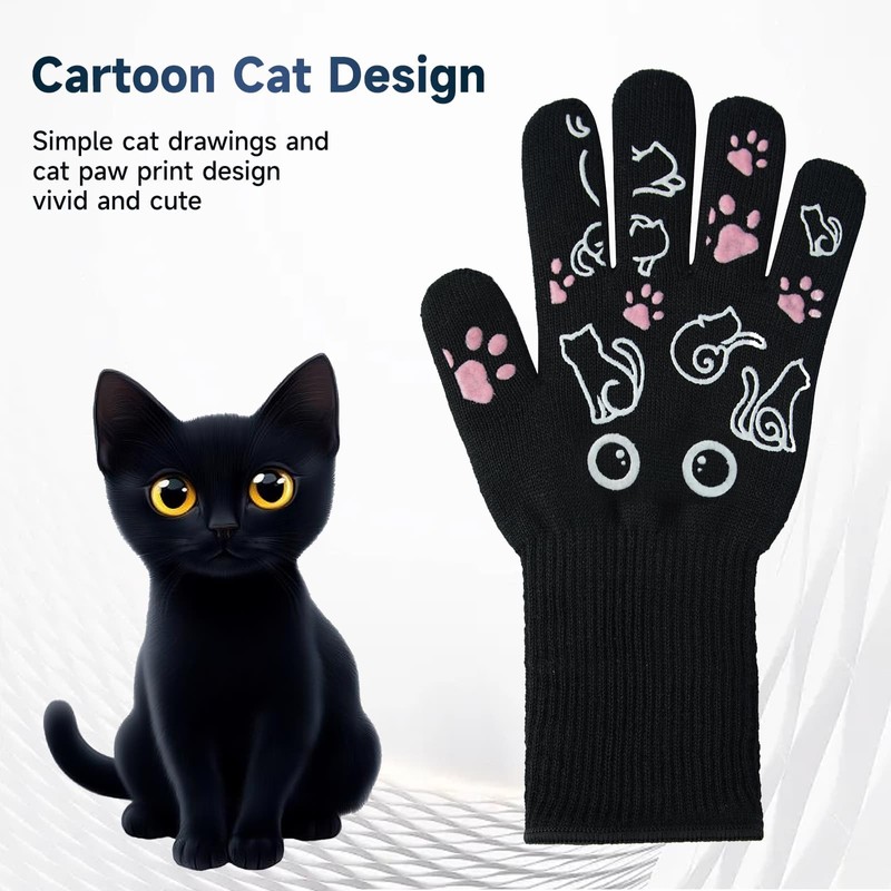 BBQ Gloves - 1472℉ Heat Resistant Grilling Cooking Oven Gloves
