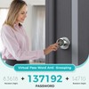 HEI LIANG Fingerprint Smart Door Knob with Fingerprint & Keypad,