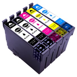 ESMONLINE Set of 5 Multipack Compatible Printer Cartridges to Replace Epson T502 E502 Suitable for Workforce WF-2860DWF WF-2865DWF WF-2880DWF WF-2885DWF Expression Home XP-5100 XP-5105 XP-5115 XP5150